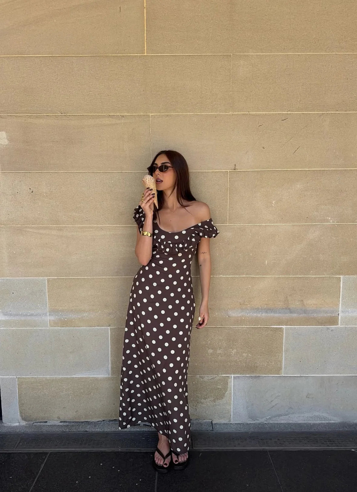 Design By Si: Luna Maxi (Brown)