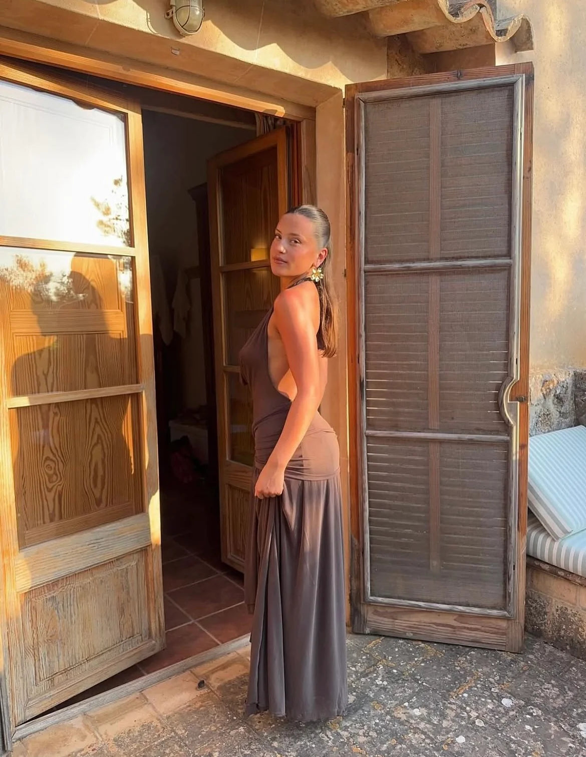 Lulu Souza: Yosei Dress (Brown)