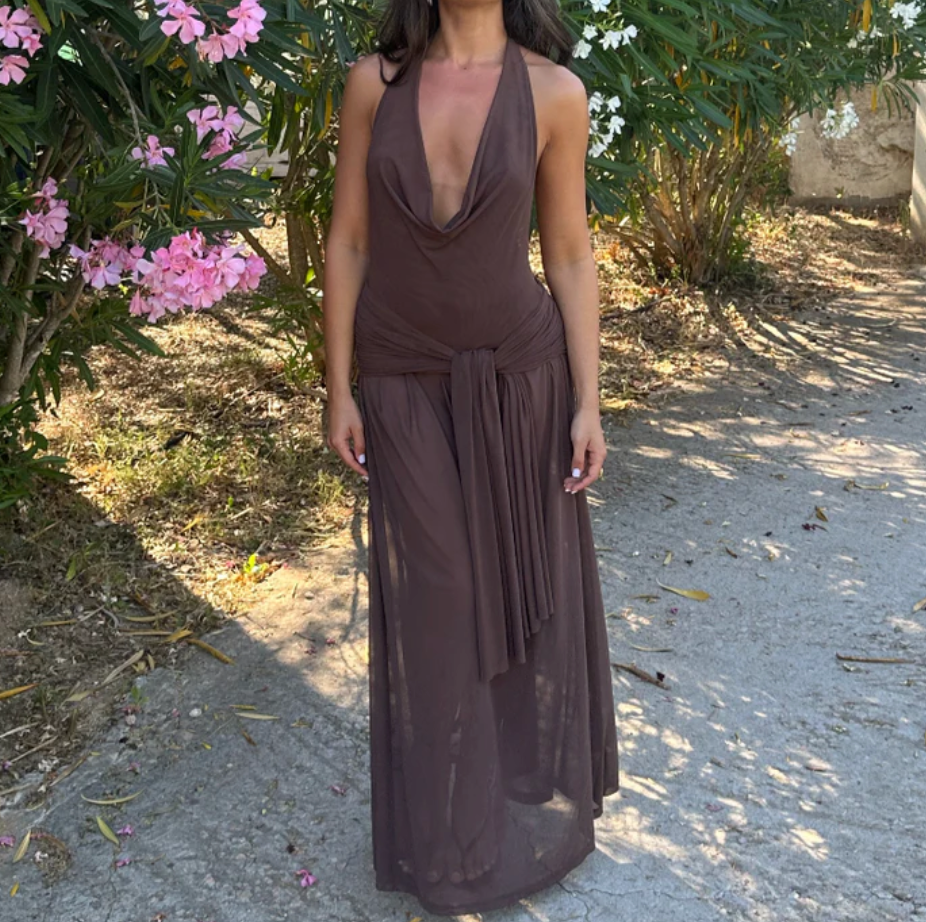 Lulu Souza: Yosei Dress (Brown)